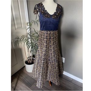 Blue silk gown - no dupatta or pajami worn once